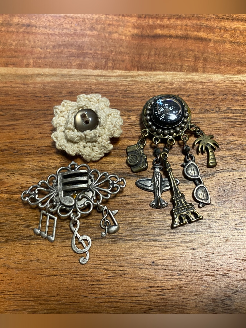 Steampunk button covers set of 3